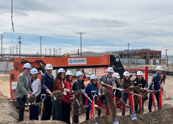 Groundbreaking Photo 3, Shoveling