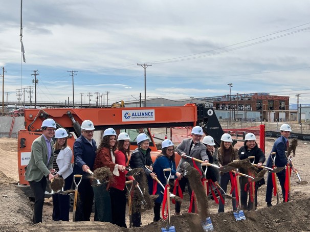 Groundbreaking Photo 3, Shoveling